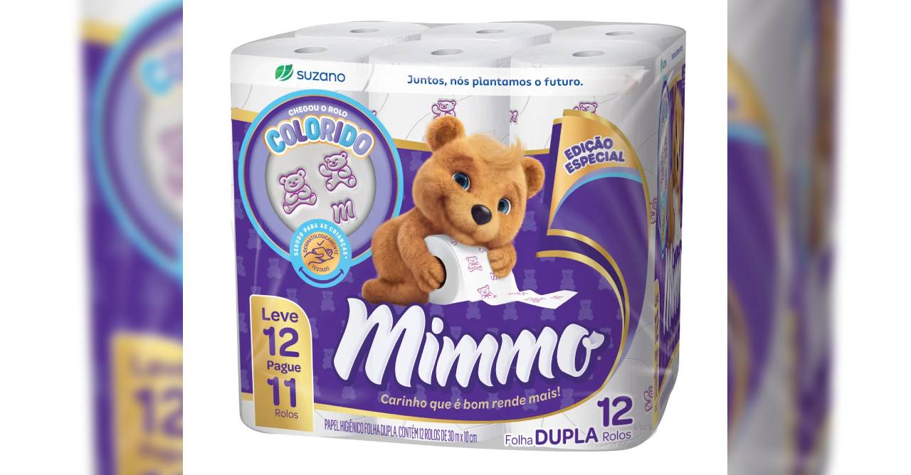 Suzano lança primeiro papel higiênico com gofragem colorida